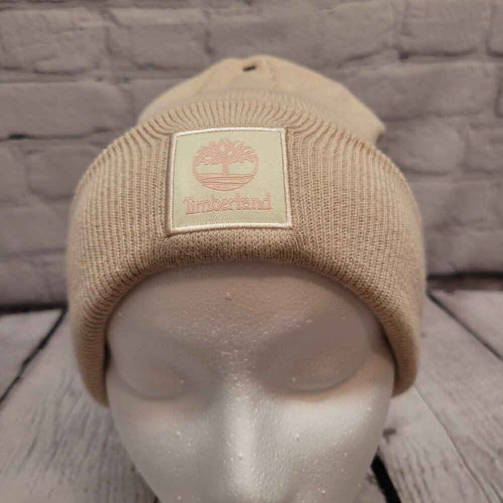 Timberland Women's Classic Tonal Patch Cuffed Beanie - Picture 2 of 6